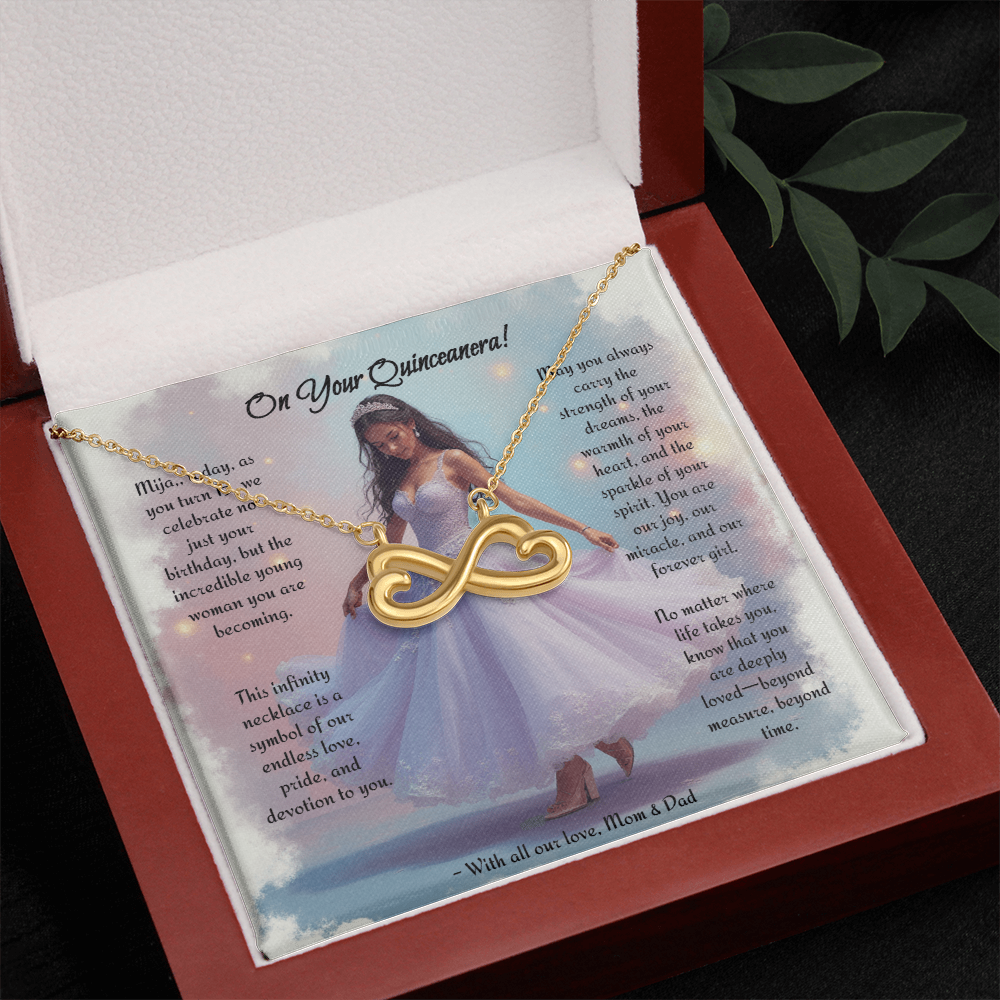 Quinceanera Infinity Necklace