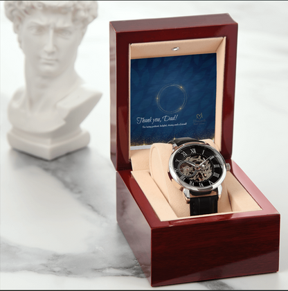 “For the man who makes every moment timeless.”