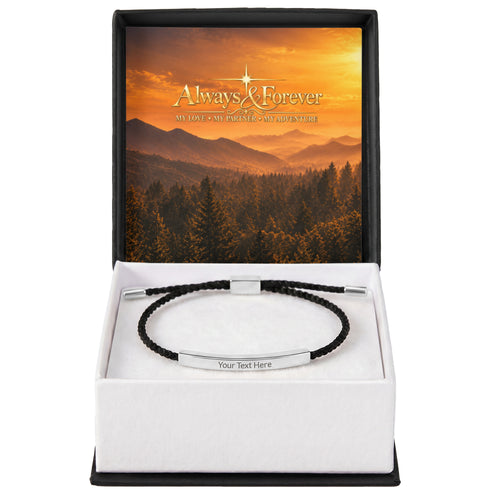Carry Our Love — Personalized Engraved Bar Bracelet
