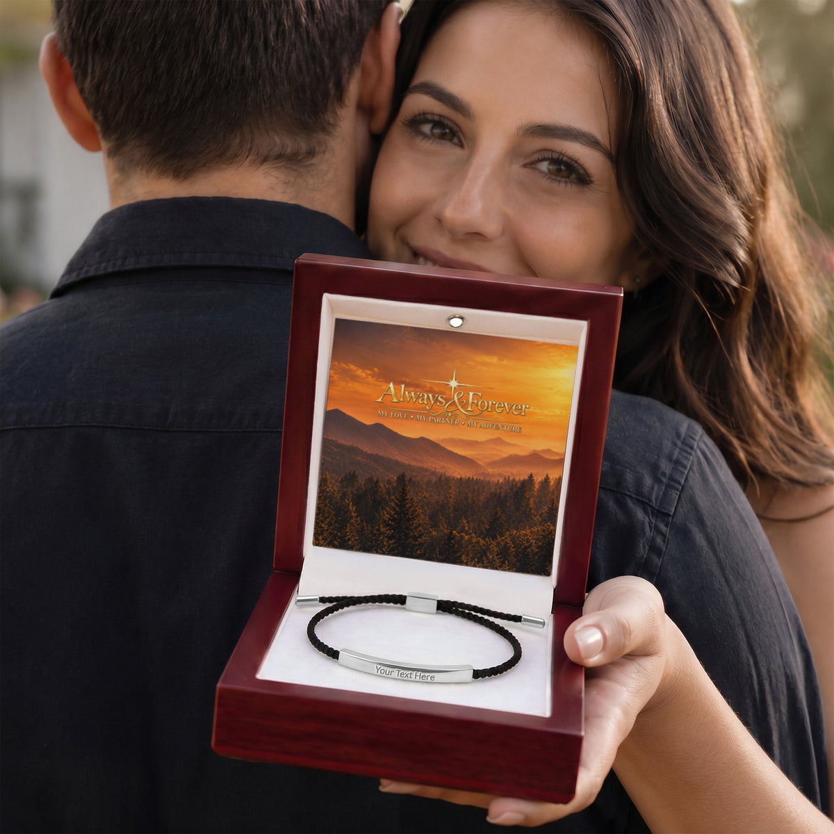 Carry Our Love — Personalized Engraved Bar Bracelet
