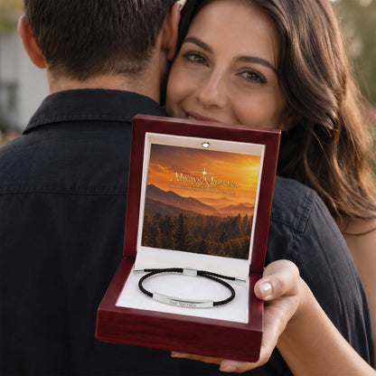 Carry Our Love — Personalized Engraved Bar Bracelet