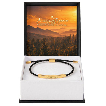 Carry Our Love — Personalized Engraved Bar Bracelet
