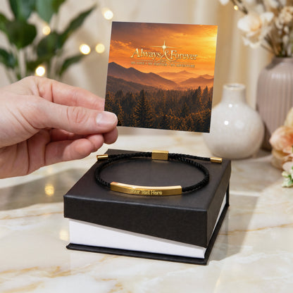 Carry Our Love — Personalized Engraved Bar Bracelet