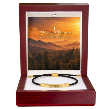 Carry Our Love — Personalized Engraved Bar Bracelet
