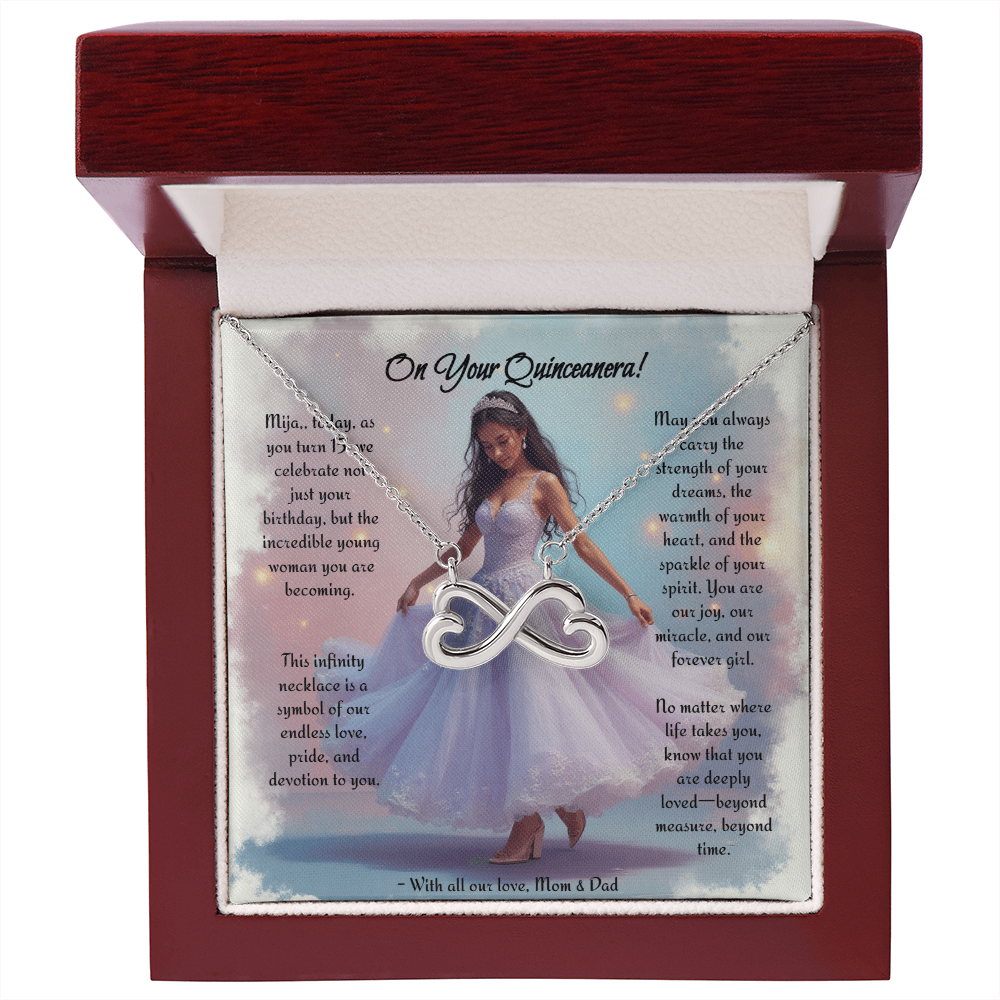 Quinceanera Infinity Necklace