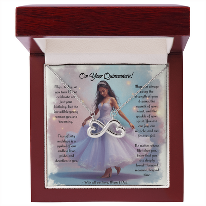 Quinceanera Infinity Necklace
