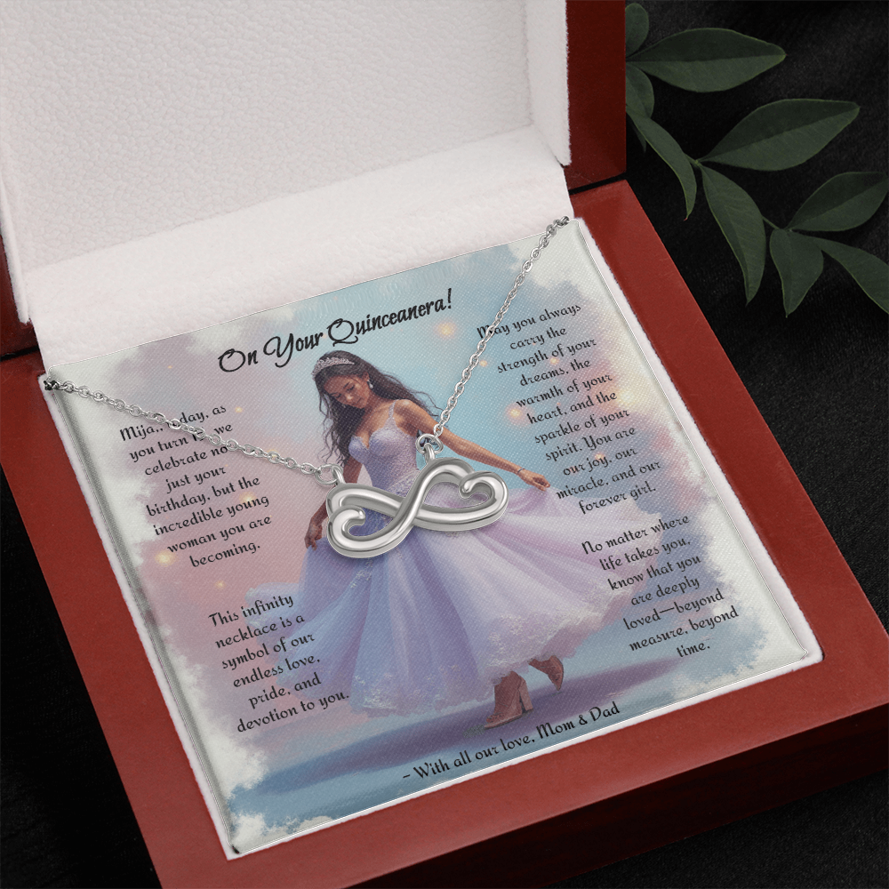 Quinceanera Infinity Necklace