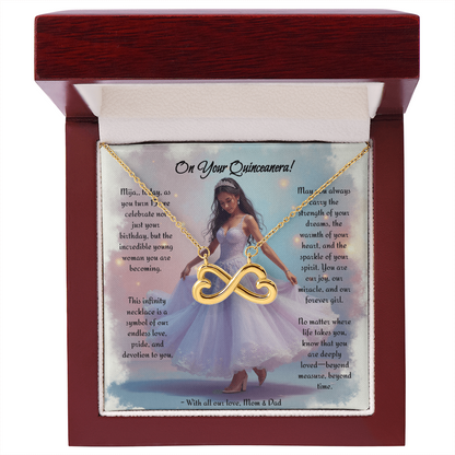 Quinceanera Infinity Necklace