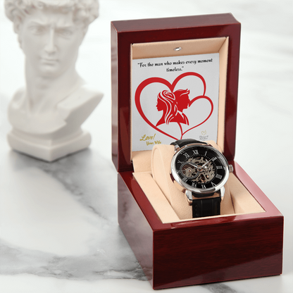 “For the man who makes every moment timeless.”