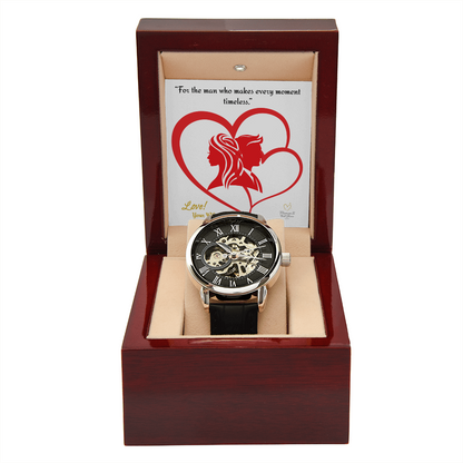 “For the man who makes every moment timeless.”