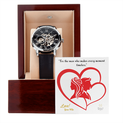 “For the man who makes every moment timeless.”
