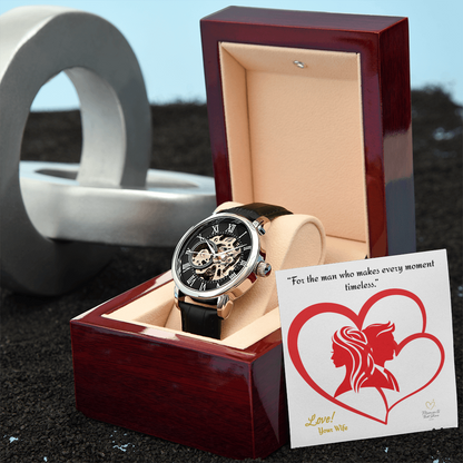 “For the man who makes every moment timeless.”