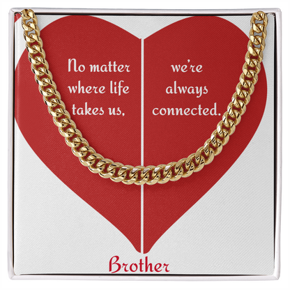 Brother Bond Cuban Link Chain — Always Connected