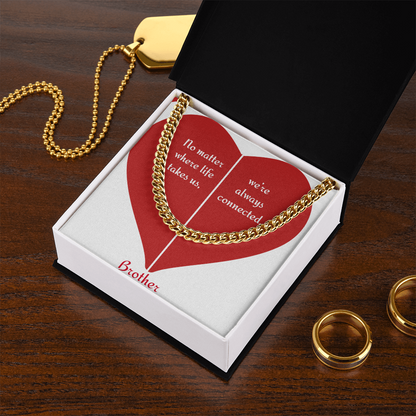 Brother Bond Cuban Link Chain — Always Connected