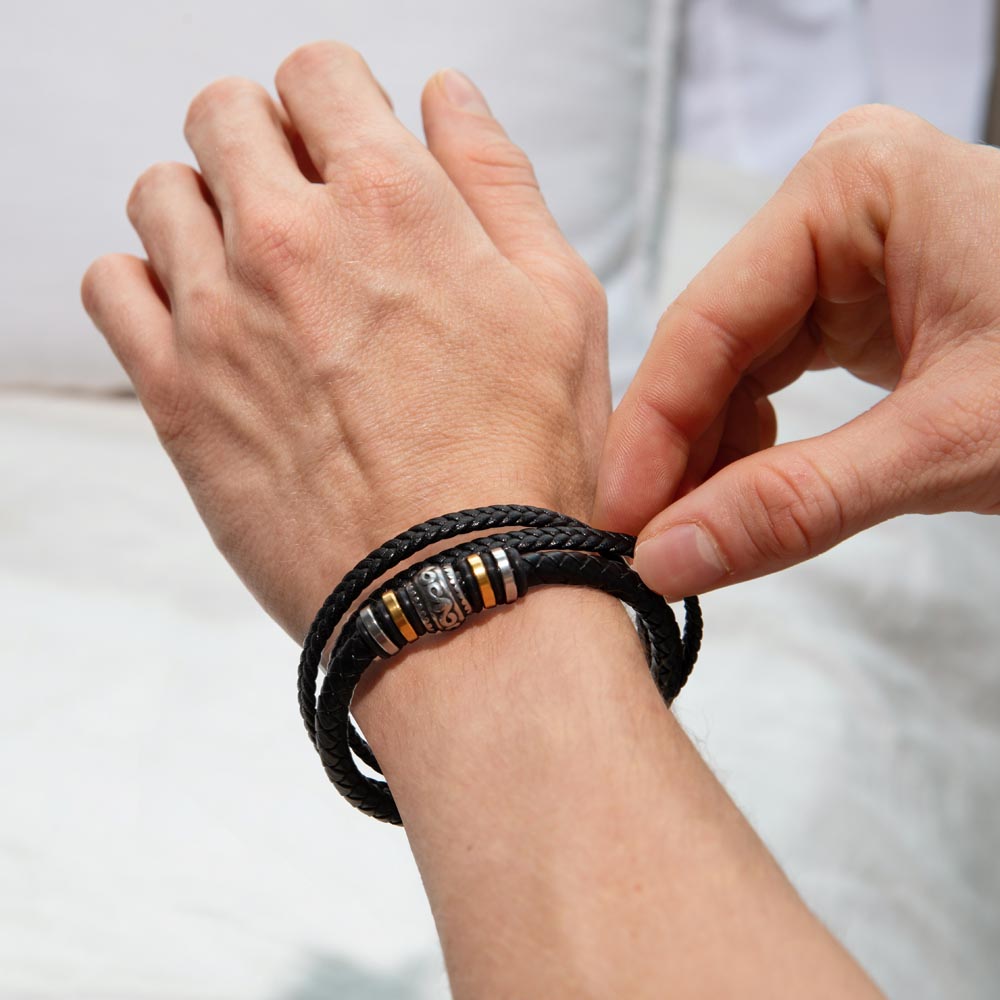 Still Choosing You — Men's Leather Bracelet