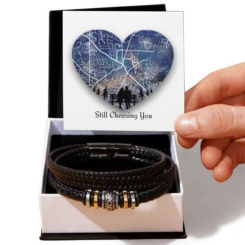 Still Choosing You — Men's Leather Bracelet