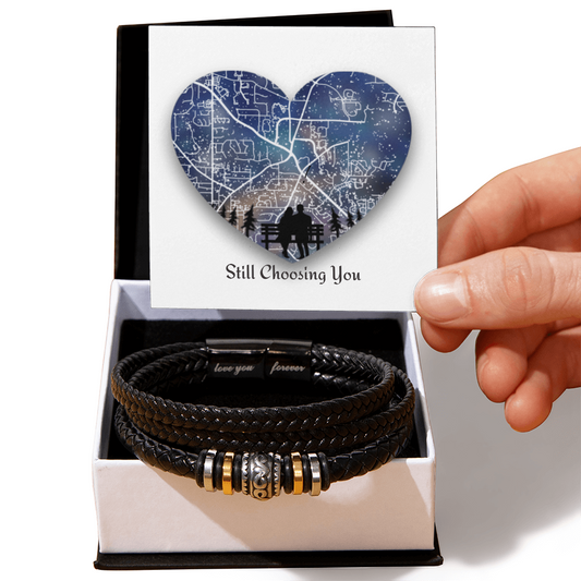 Still Choosing You — Men's Leather Bracelet