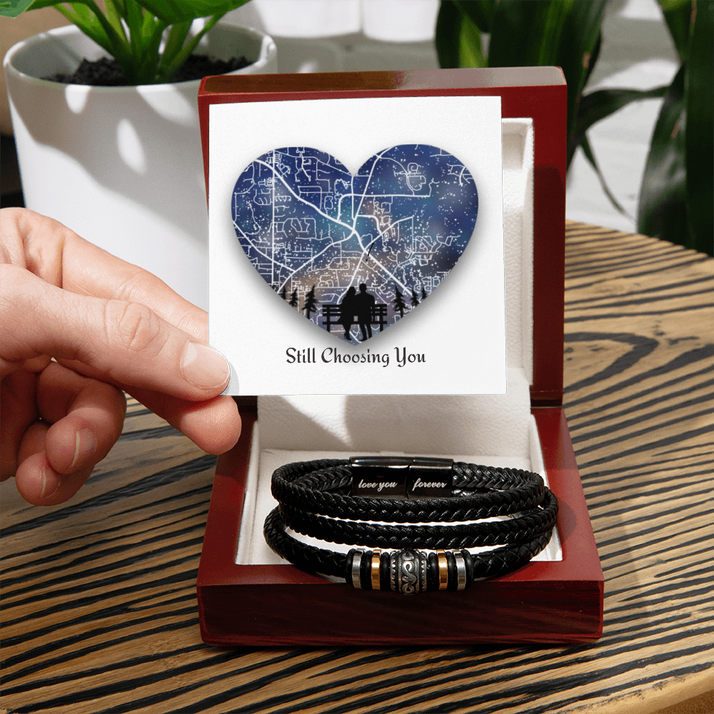 Still Choosing You — Men's Leather Bracelet
