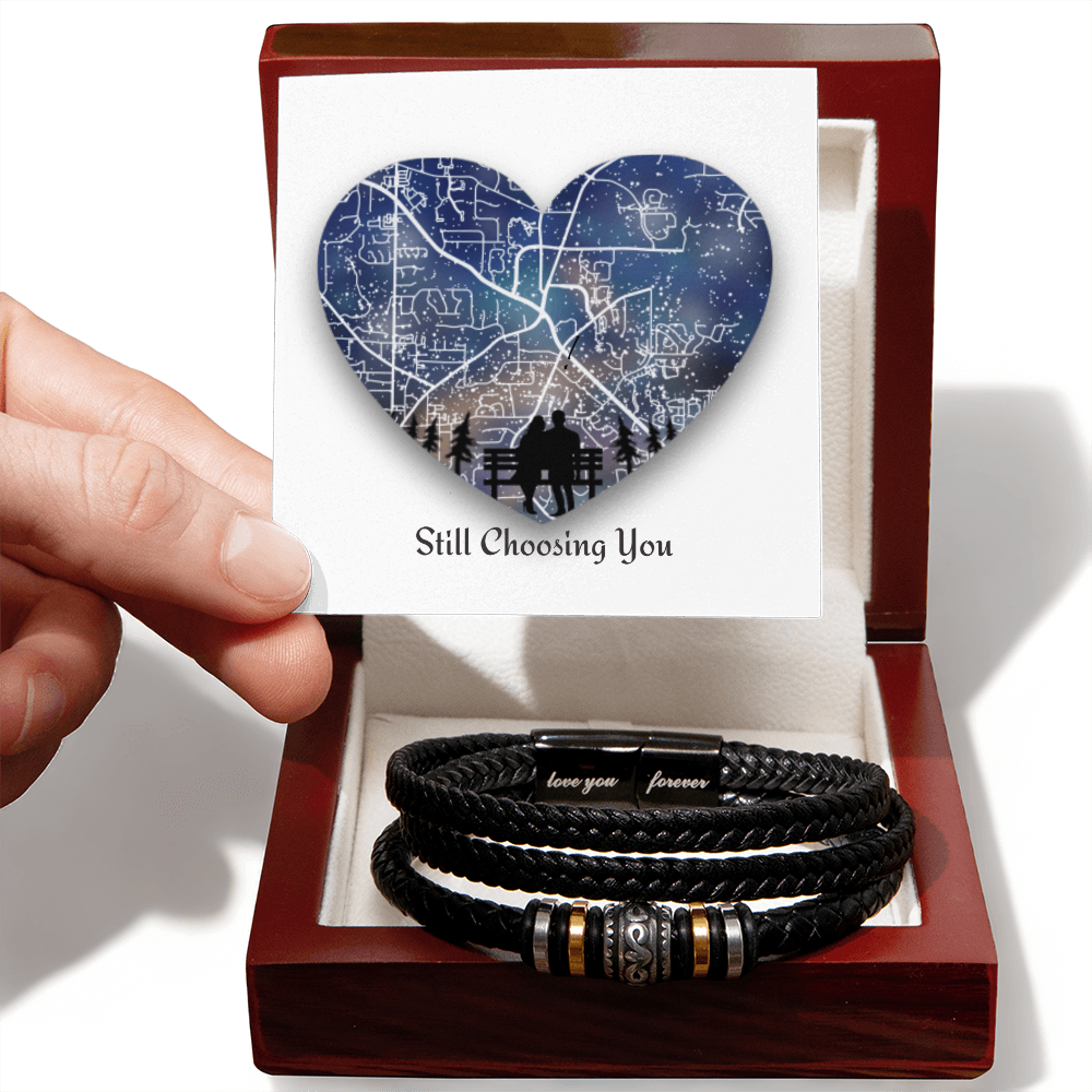 Still Choosing You — Men's Leather Bracelet