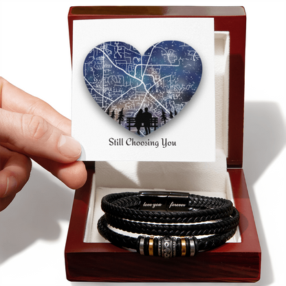 Still Choosing You — Men's Leather Bracelet
