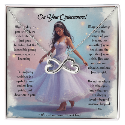 Quinceanera Infinity Necklace