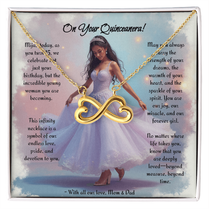 Quinceanera Infinity Necklace