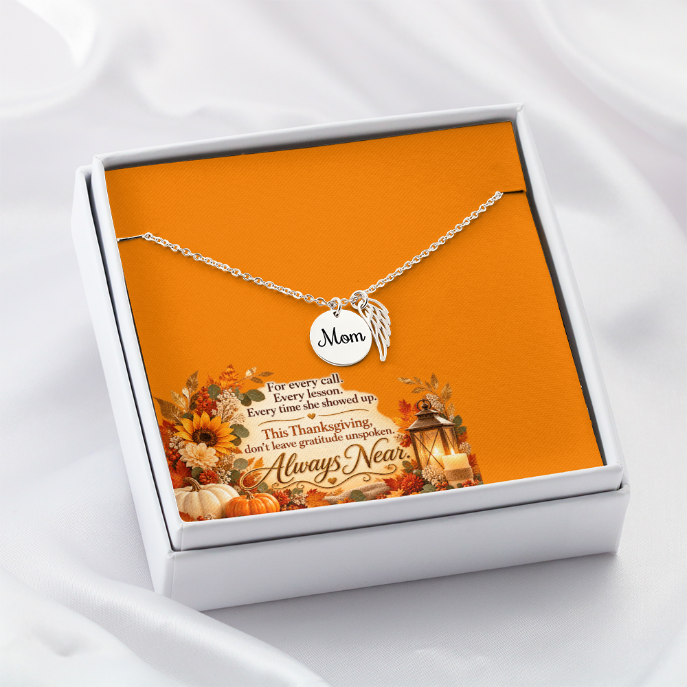 Always Near — Angel Wing Necklace for Mom