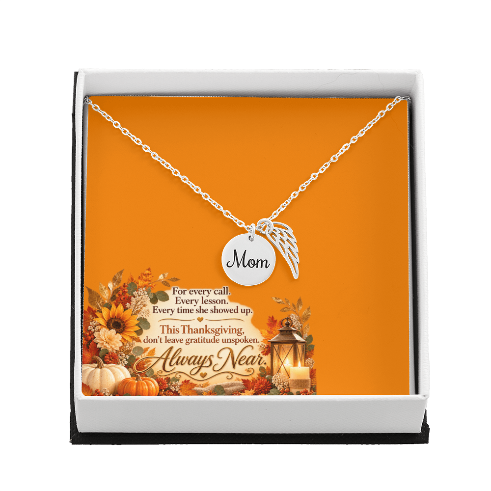 Always Near — Angel Wing Necklace for Mom