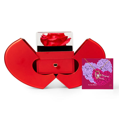 Love Beyond Words - Eternal Rose Jewelry Gift Box