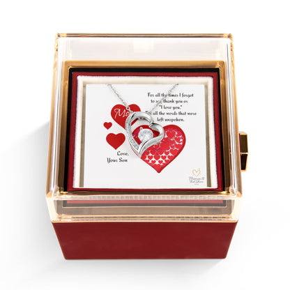 Loved Beyond Words – Heart Necklace for Mom