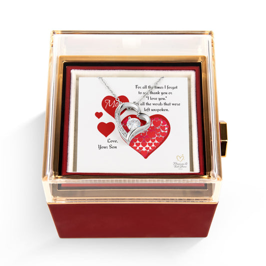 Loved Beyond Words – Heart Necklace for Mom