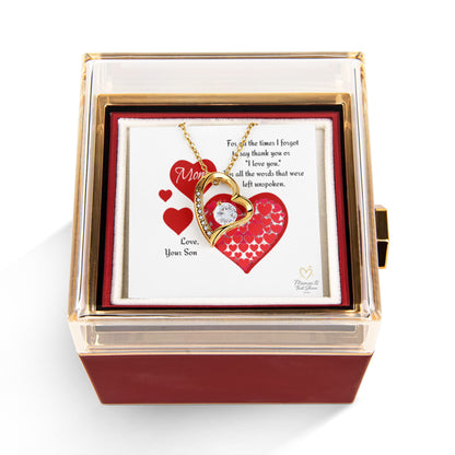 Loved Beyond Words – Heart Necklace for Mom