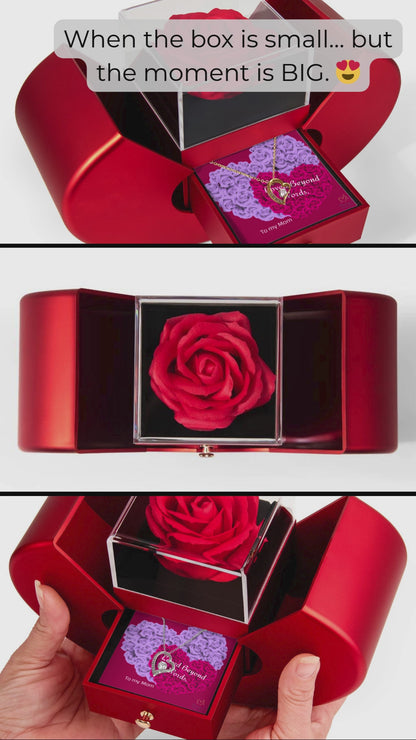 Love Beyond Words - Eternal Rose Jewelry Gift Box